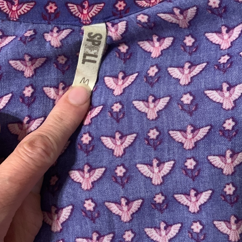 EUC Spell Sunset Road purple blouse - Picture 5 of 12